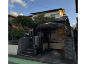 カーポート付き木造2階建て解体工事